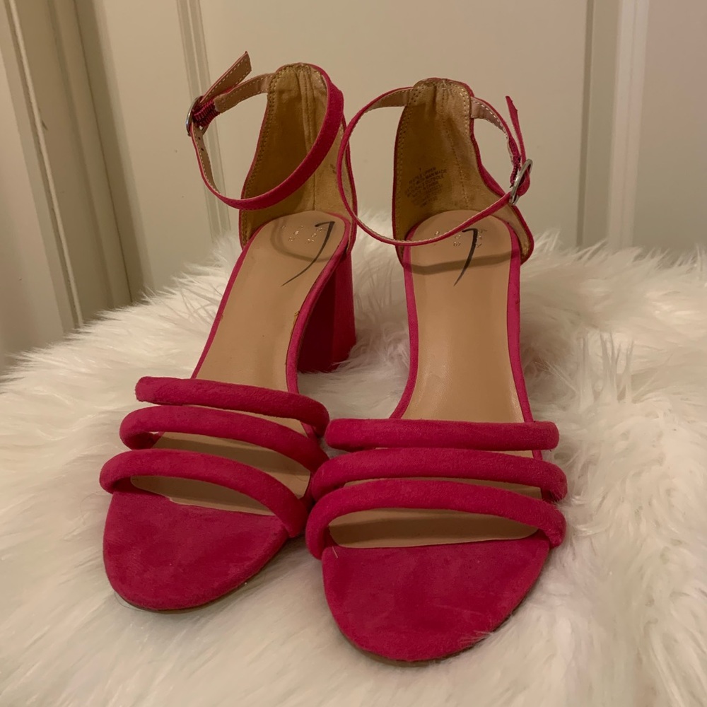 Hot Pink Block Heels size 7